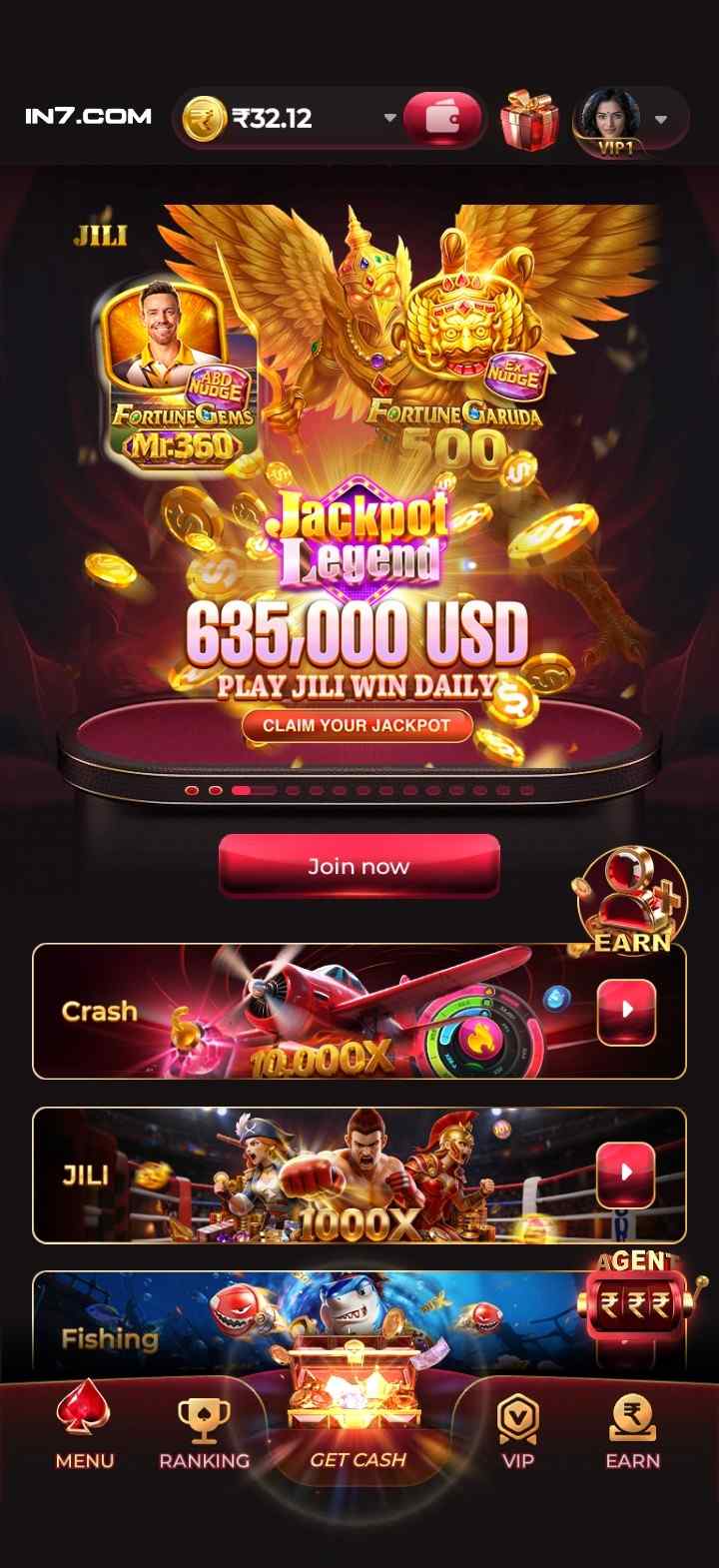 IN7 Game Daily Ranking Leaderboard and Jackpot Winners iin7.com-in7game